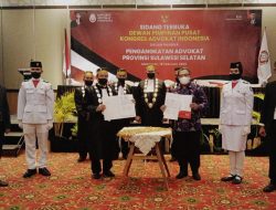Kongres Advokat Indonesia : Sejumlah Advokat Baru Resmi Dilantik