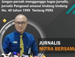 Bidang Pembelaan Hukum Jaringan Jurnalis Independen (JJI), Pekerjaan Jurnalis Jangan Di Ganggu
