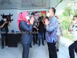 Bupati Winarti menerima kunjungan Kerja Dukcapil Zudan Arif Fakrulloh di Mall Pelayanan Publik ( MPP) Kabupaten Tulang Bawang