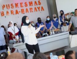 Sambangi Puskesmas Bara-Baraya, Wawali Fatma Pastikan Anak Bebas Stunting
