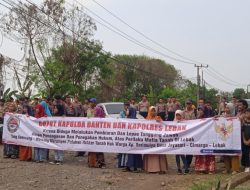 Tak Ada Kepastian Hukum, Masyarakat Banten Bersatu (MBB) dan Masyarakat Jayasari Gelar Aksi Damai Di Depan Polda Banten