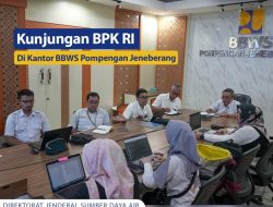Kunjungan BPK RI di BBWS Pompengan Jeneberang