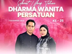 Ucapan Selamat Ulang Tahun ke-25 Dharma Wanita Persatuan dari Plt. Kepala Dinas Pemuda dan Olahraga Kota Makassar