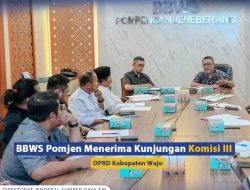 BBWS Pomjen Menerima Kunjungan Komisi III DPRD Kabupaten Wajo