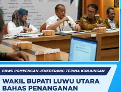 BBWS Pompengan Jeneberang Terima kunjungan Wakil Bupati Luwu Utara Bahas Penanganan Sungai Baliase